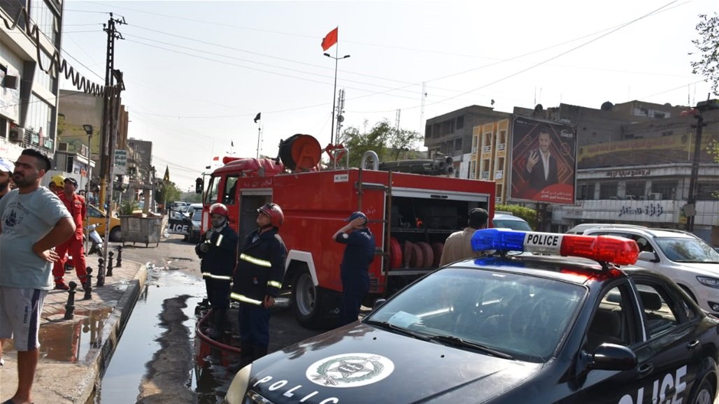 الدفاع المدني ينقذ عددا من العوائل ويخمد حريقاً داخل بناية شرق بغداد